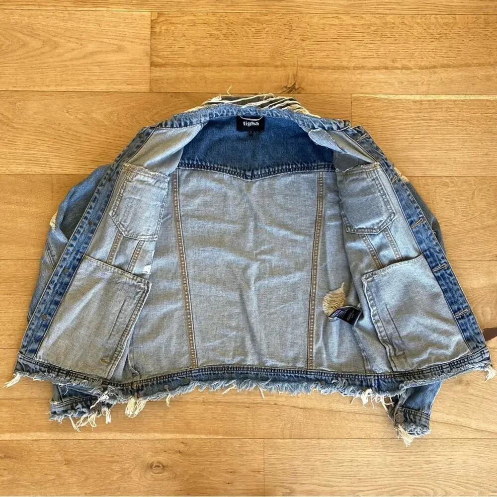Tigha Distressed Denim Jacket